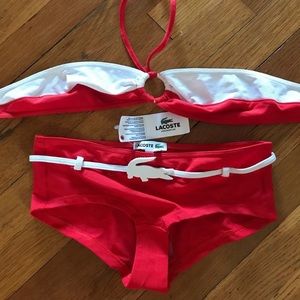 New LACOSTE Adena 2 piece Bikini Swimsuit size 6